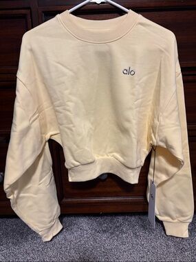 ALO Cropped Accolade Crewneck
